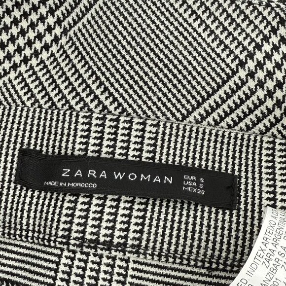 Zara Woman Plaid High-Waisted Pencil Skirt Size S - Picture 4 of 14
